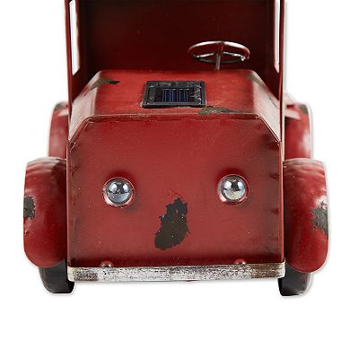 Zingz Home Red Truck Solar Light Planter