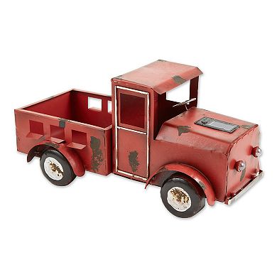 Zingz Home Red Truck Solar Light Planter