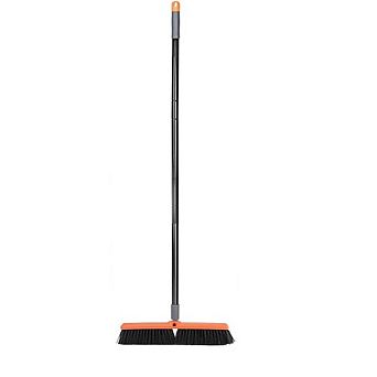 Great Ambitions Heavy-Duty 18" Push Broom for Driveways, Patios, Decks - Cleans Dirt, Leaves, Water