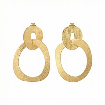 The Collective by DBJ Loop Earrings in Gold finished Brass