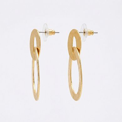 The Collective by DBJ Loop Earrings in Gold finished Brass