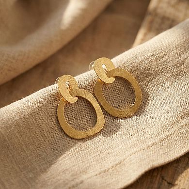 The Collective by DBJ Loop Earrings in Gold finished Brass