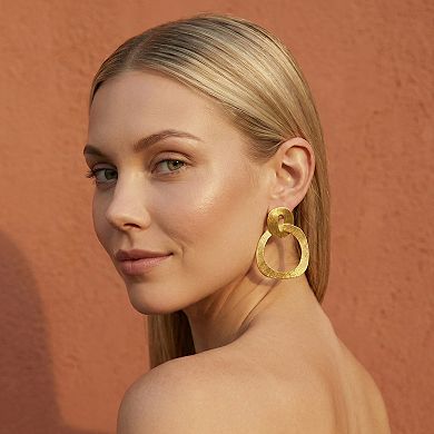 The Collective by DBJ Loop Earrings in Gold finished Brass