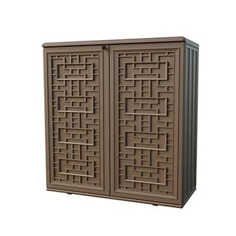 Decksplore Indoor Outdoor Storage Cabinet Waterproof with Shelf