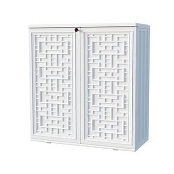 Decksplore Indoor Outdoor Storage Cabinet Waterproof with Shelf