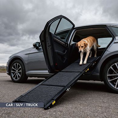 IFMALL Portable Folding Pet Ramp with Non-Slip Surface for Vehicle Access