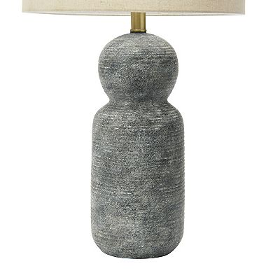 Hello Honey 14" Round Stoneware Desk Lamp