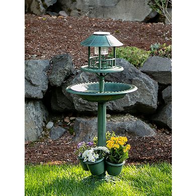 Zingz Home Verdigris Garden Solar Powered LED Centerpiece 17x17x36.5"