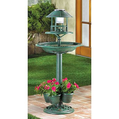Zingz Home Verdigris Garden Solar Powered LED Centerpiece 17x17x36.5"