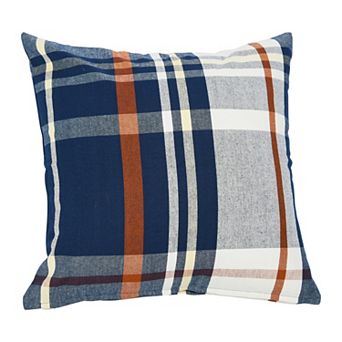 Hello Honey Square Plaid Cotton Pillow Cover