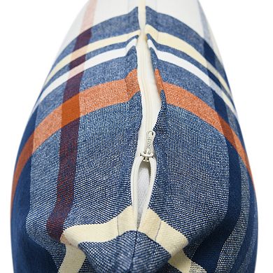 Hello Honey Square Plaid Cotton Pillow Cover