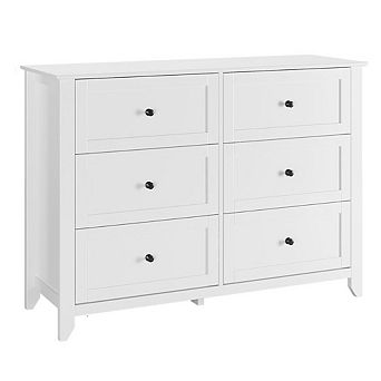 6 Drawers Dresser for Bedroom,Simply Modern Chest of Drawers,Wood Storage Cabinet for Living Room
