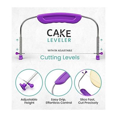 Great Ambitions 64-Piece Cake Decorating Kit with Turntable, 24 Tips & Tools