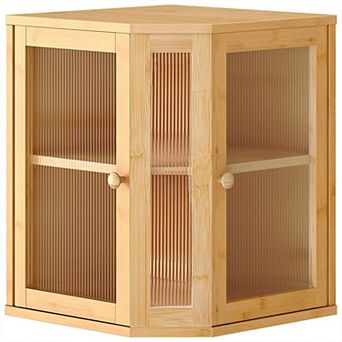 2 tier Bread Box with Acrylic Doors for Bread, Snacks, and Kitchen Storage