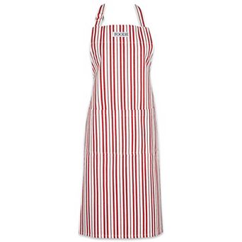 DII Tomato Red Stripe Foodie Gourmet Chef Apron