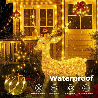 Fairy Lights Plug in with Remote, 33FT 100 LED Outdoor Twinkle Lights Waterproof with Timer