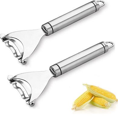 2 Pack Stainless Steel Corn Peeler Tool