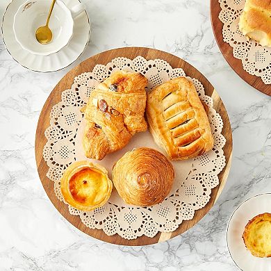 Paper Placemats - 12-Inch Round, Brown, 250 Count - Disposable Placemats & Lace Doilies