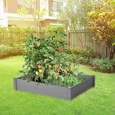 48" x 48" Outdoor Square Raised Garden Bed