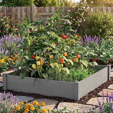 48" x 48" Outdoor Square Raised Garden Bed