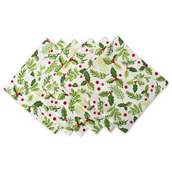 DII Holiday Printed Napkin Set/6