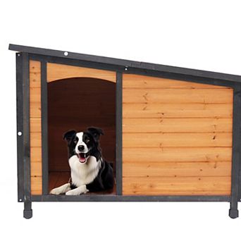 IFMALL Outdoor Indoor Weatherproof Large Dog Kennel with Removable Floor