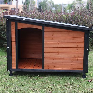 IFMALL Outdoor Indoor Weatherproof Large Dog Kennel with Removable Floor