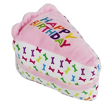 Multipet Birthday Cake Slice Cat Toy with Catnip - (3")