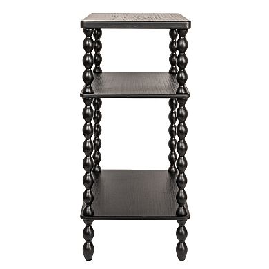 Hello Honey Bobbin Leg Rectangle Wood Accent Table