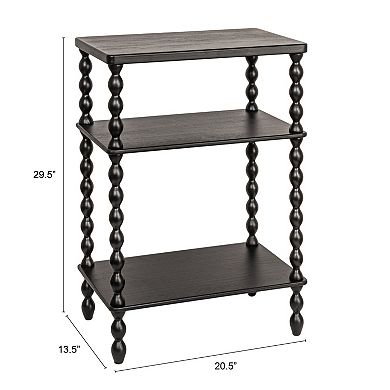 Hello Honey Bobbin Leg Rectangle Wood Accent Table