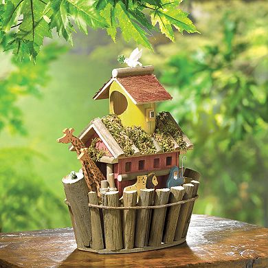 Zingz Home Noah's Ark Birdhouse 12.5x6.5x12.5"