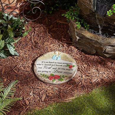 Zingz Home Pet Memory Tribute Cement Stepping Stone Landscape Walkway Accent