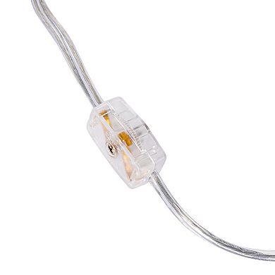 Hello Honey Stoneware Table Lamp with Raised Design, Ivory Glaze