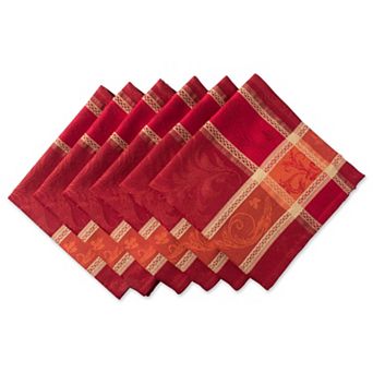 DII Autumn Harvest Jacquard Napkin Set/6