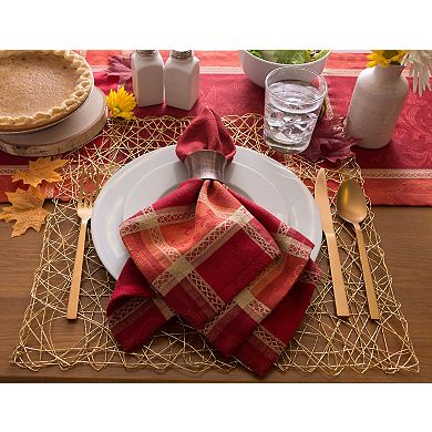 DII Autumn Harvest Jacquard Napkin Set/6