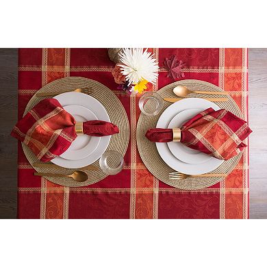 DII Autumn Harvest Jacquard Napkin Set/6