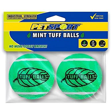 Petsport USA Tuff Mint Balls Dog Toy 2 Count