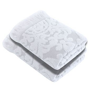 Luxury Turkish 2 pc Violet Style Hand Towels, Ultra Soft Towels For Home and Bath