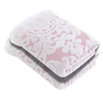 Luxury Turkish 2 pc Violet Style Hand Towels, Ultra Soft Towels For Home and Bath