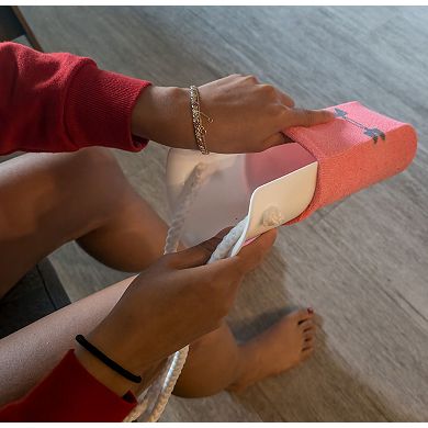 Sock Slider Aid with Adjustable 40" Cords, Foam Handles & Anti-Slip Base for Elderly