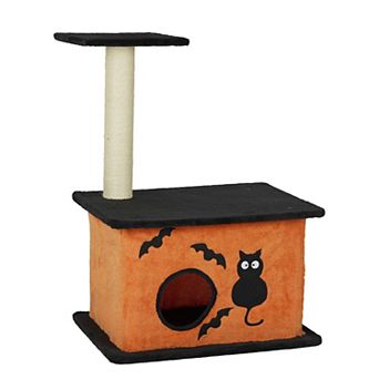 Cat Tree with Condo, Plush Platforms and Sisal Scratching Post for Indoor Cats