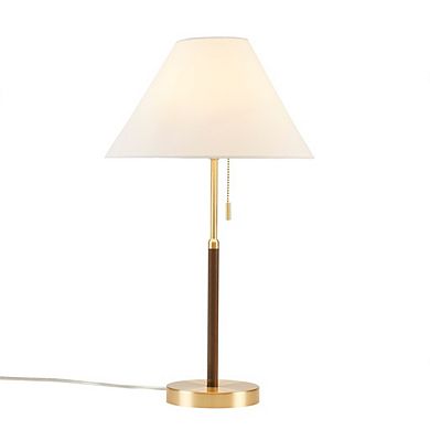 Two-Tone Pull Chain Table Lamp