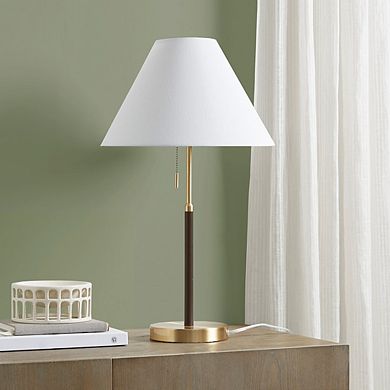 Two-Tone Pull Chain Table Lamp