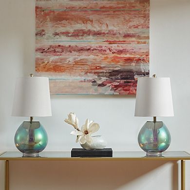 Ranier Iridescent Iridescent Glass Table Lamp