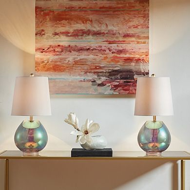 Ranier Iridescent Iridescent Glass Table Lamp