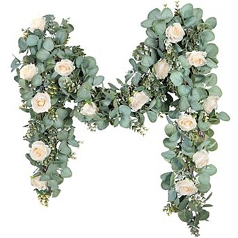 6.56 ft Eucalyptus Garland Artificial Boxwood Greenery Vines Wedding Party Table Runner Home