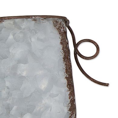 Zingz Home Pig Galvanized Metal Wall Planter