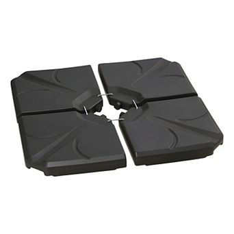 4 pc Cantilever Umbrella Base Weight Set, Fillable with Water or Sand
