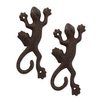 Zingz Home Lizard Cast Iron Wall Hook Entryway Organizer