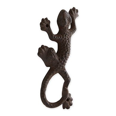 Zingz Home Lizard Cast Iron Wall Hook Entryway Organizer